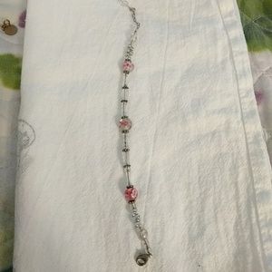 Breast Cancer Pink Ribbon Bracelet